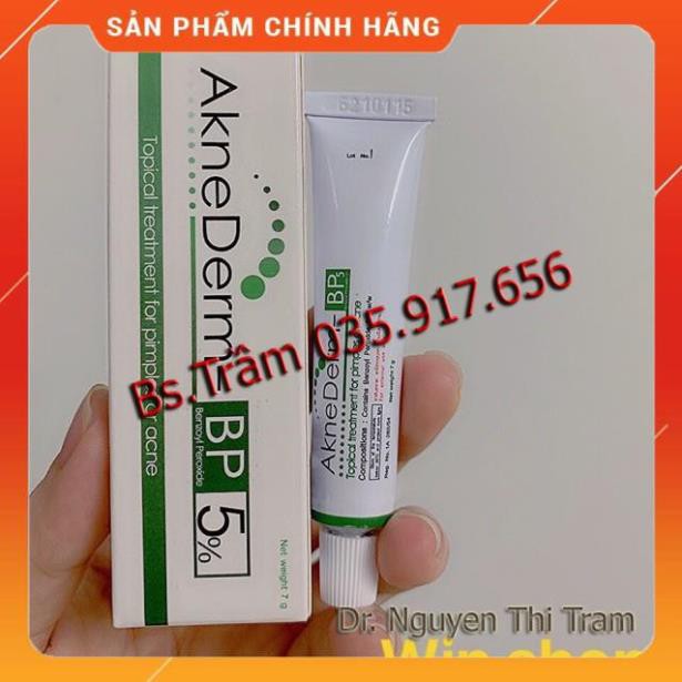 Aknederm 10G - Kem chấm mụn trứng cá Benzoyl Peroxide 5%