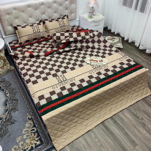 Bộ Chăn Ga Gối Hè Thu 5 Món - Givenchi Be