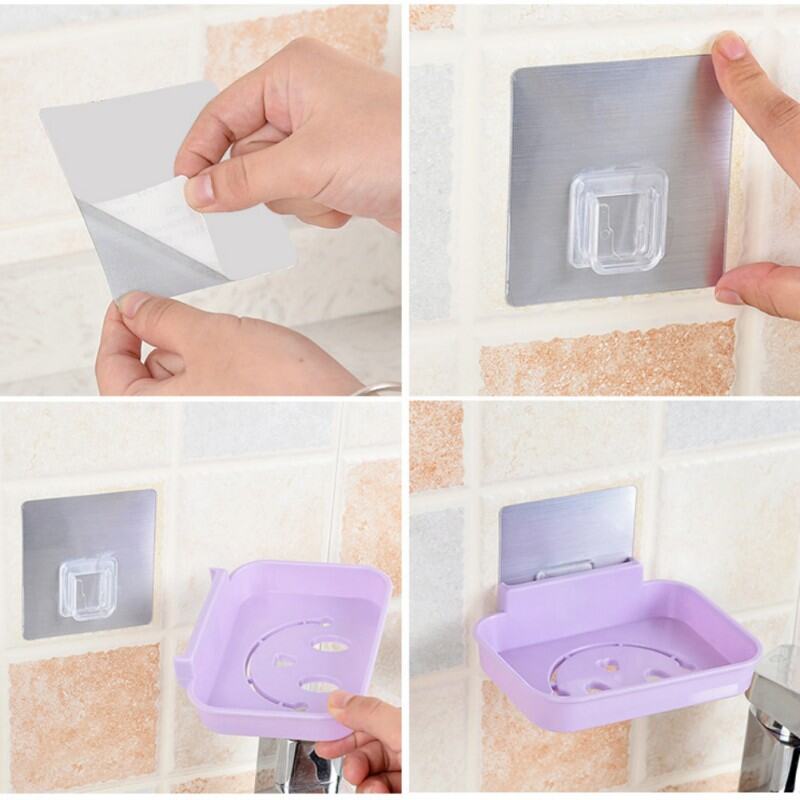 Khay Để Xà Phòng Dán Tường Hình Mặt Cười.