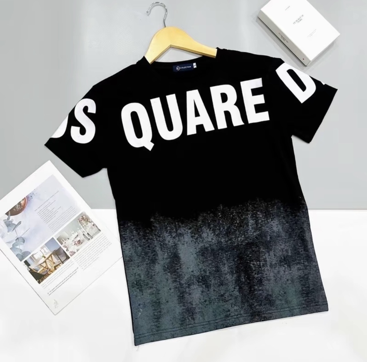 Áo thun nỉ tay dài nam phối bụi chất vải co dan thoáng mát mẫu mới mq shop.