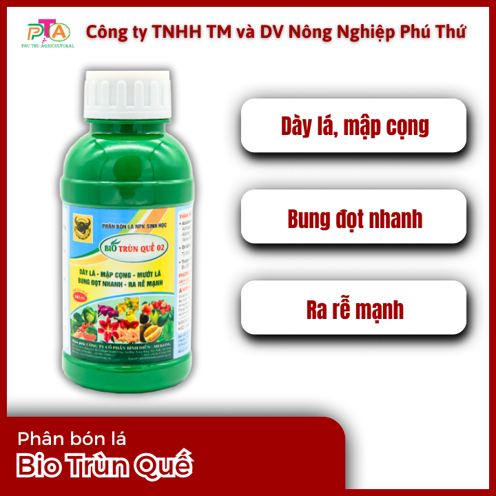Phân Bón Sinh Học BiO Trùn Quế 02 Chai 500ml