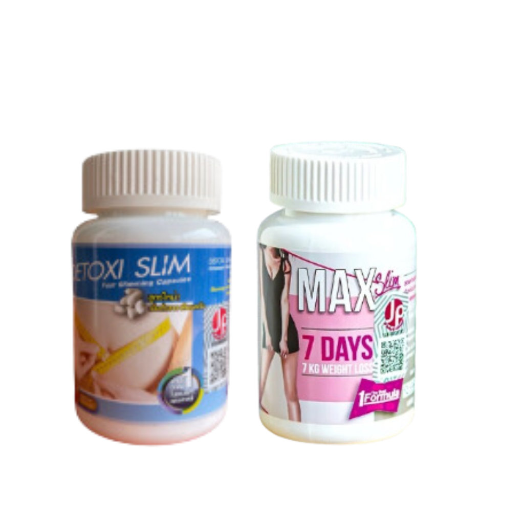 [CHUẨN THÁI] Combo Giảm Cân Toàn Thần 7 Max Day, Giảm Bụng Detoxi Slim Và Thon Đùi Slim Perfect Thái Lan