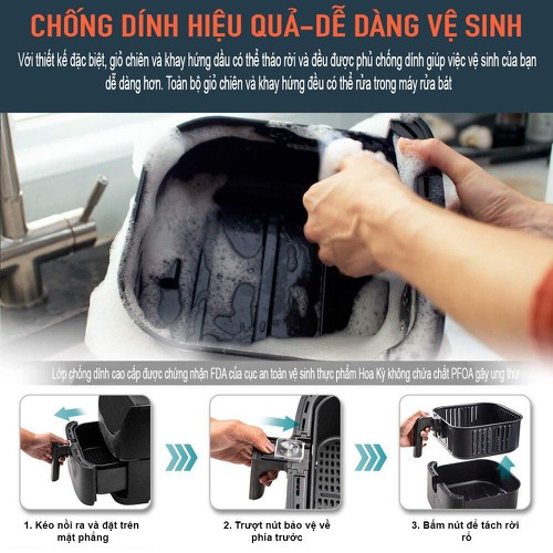 Nồi Chiên Không Dầu 5.5L COSORI