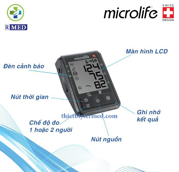 [BẢO HÀNH 5 NĂM 1 ĐỔI 1] Microlife B6 ADVANCED CONNEC - Máy Đo Huyết Áp Bắp Tay
