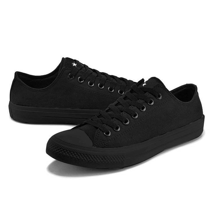 [HCM]Giày Sneaker Vải Canvas CK2 Cổ Thấp Nam Màu JetBlack