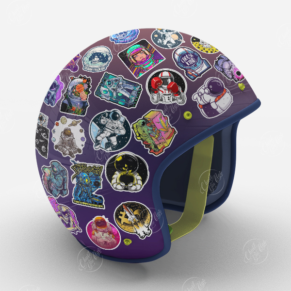 100 combo cosmos alien galaxy space waterproof decals sticker