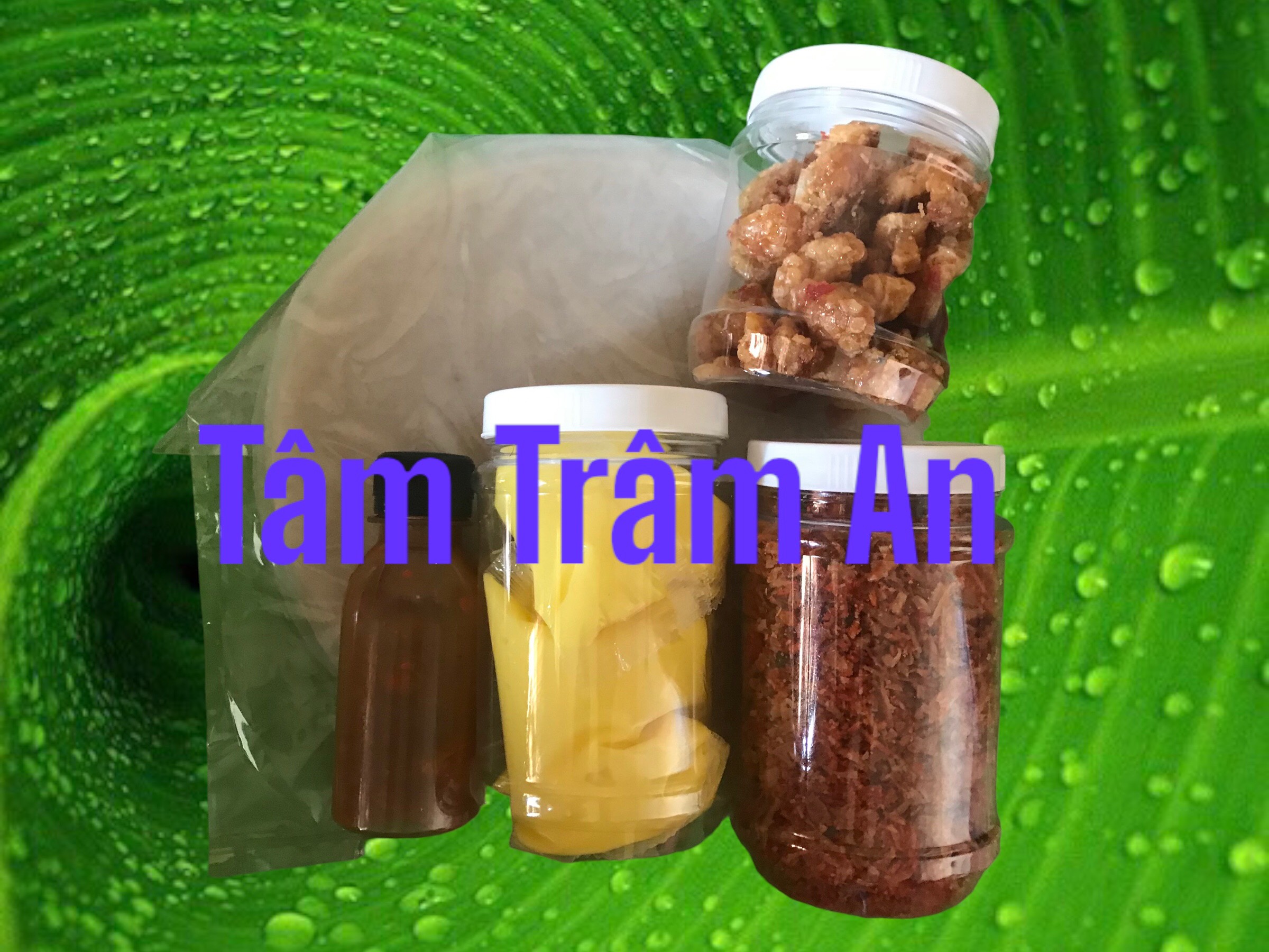 bánh tráng tóp mỡ bơ me combo
