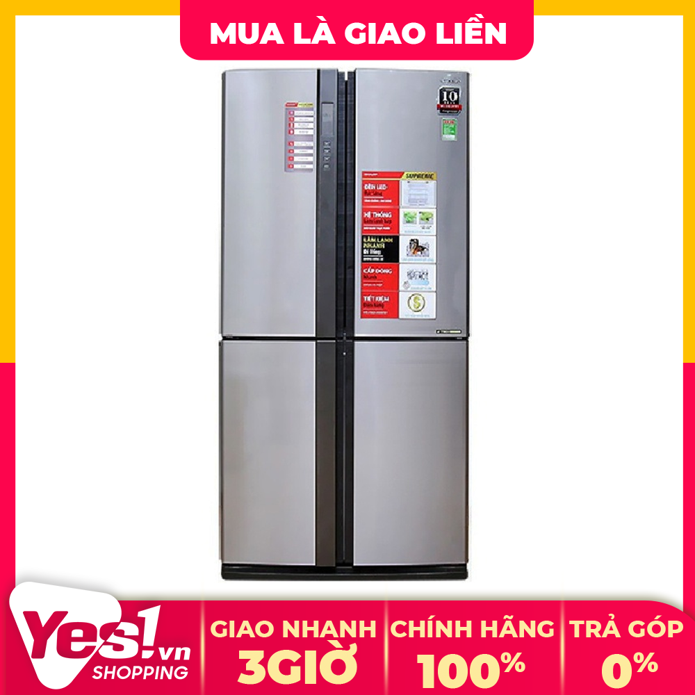 Tủ lạnh Sharp Inverter 556 lít SJ-FX630V-ST - Công nghệ làm lạnh : Hệ thống làm lạnh kép Hybrid Cooling - Công nghệ bảo quản thực phẩm : Ngăn làm lạnh kép Hybrid cooling giữ lâu thực phẩm - Công - Bảo hành chính hãng