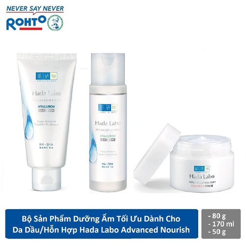 Bộ sản phẩm Dưỡng Ẩm Hada Labo Advanced Nourish