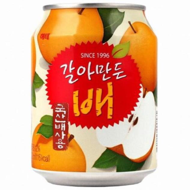 COMBO 2 Nước ép Nho+ Lê đóng lon Hàn Quốc 238ml