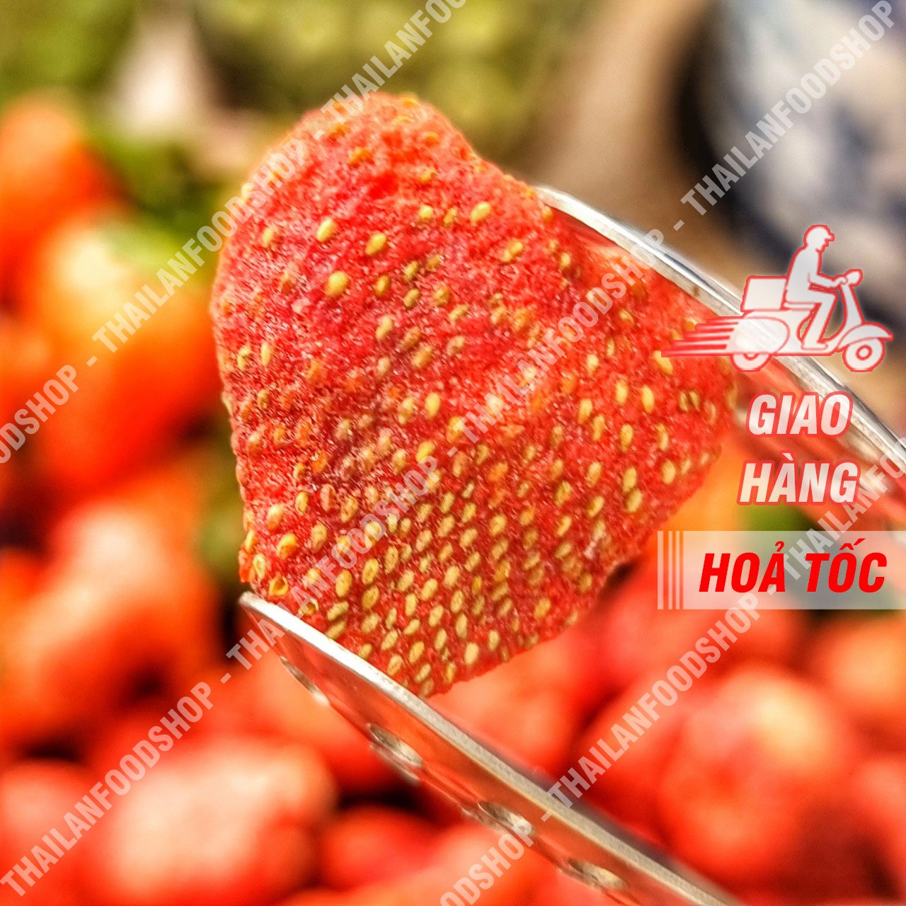 Dâu Tây Sấy Thăng Hoa ( Dâu Tây Sấy Đông Khô ) - Lon 250gram