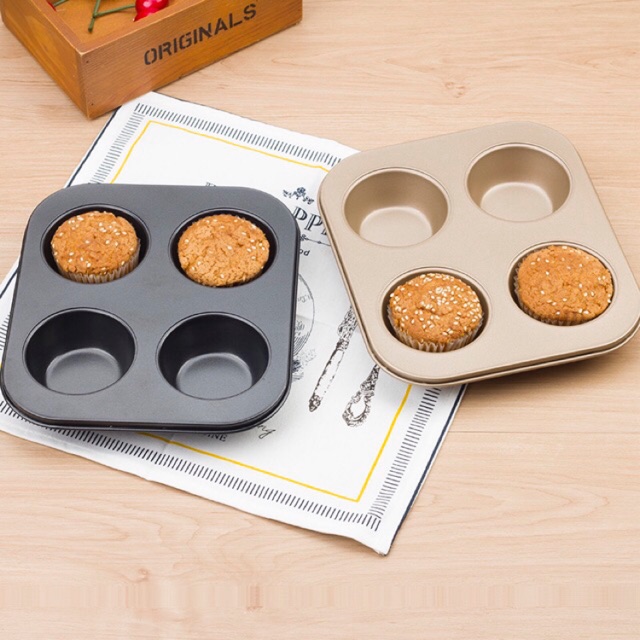 Khuôn cupcake 4 ô