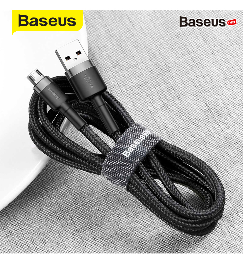 Cáp Sạc Baseus sạc Nhanh Micro USB Cho Smartphone Android 2.4A Baseus Cafule