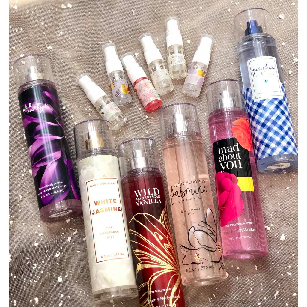 [𝗕𝗜𝗚𝗦𝗔𝗟𝗘] [10ml] Mẫu Thử Xịt thơm Body Mist Bath and body Works