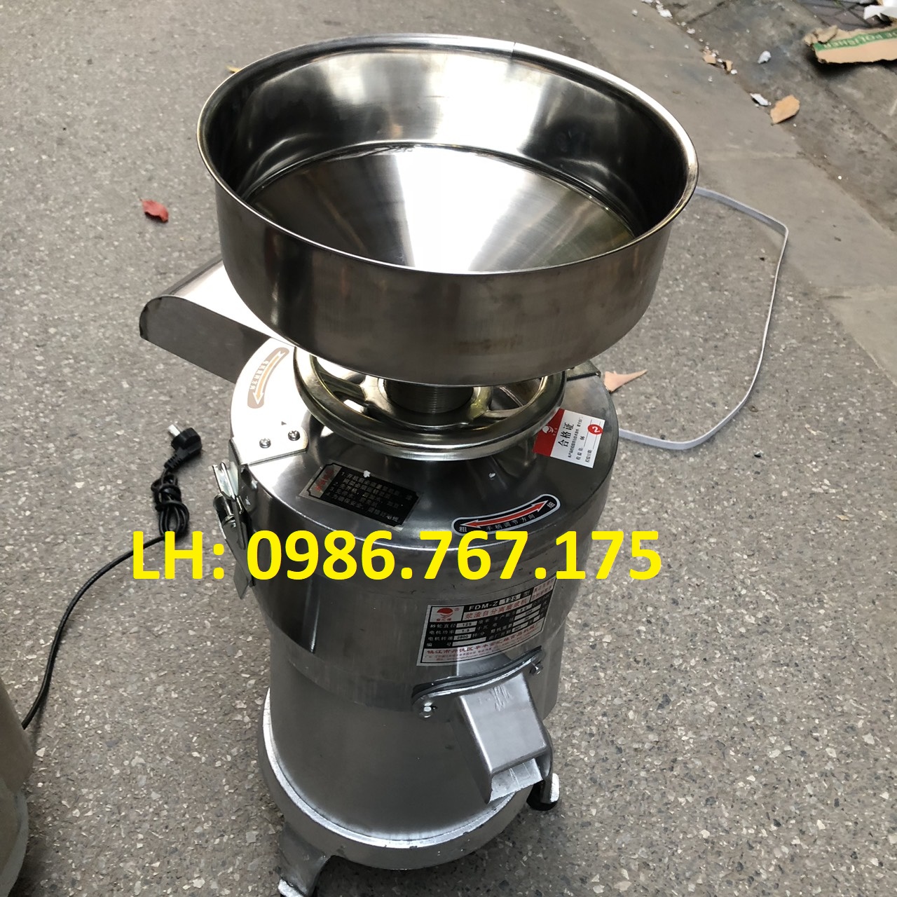 Máy làm đậu phụ, xay vắt đậu nành liên hoàn Inox mô tơ 1500W năng suất lên tới 30KG/H