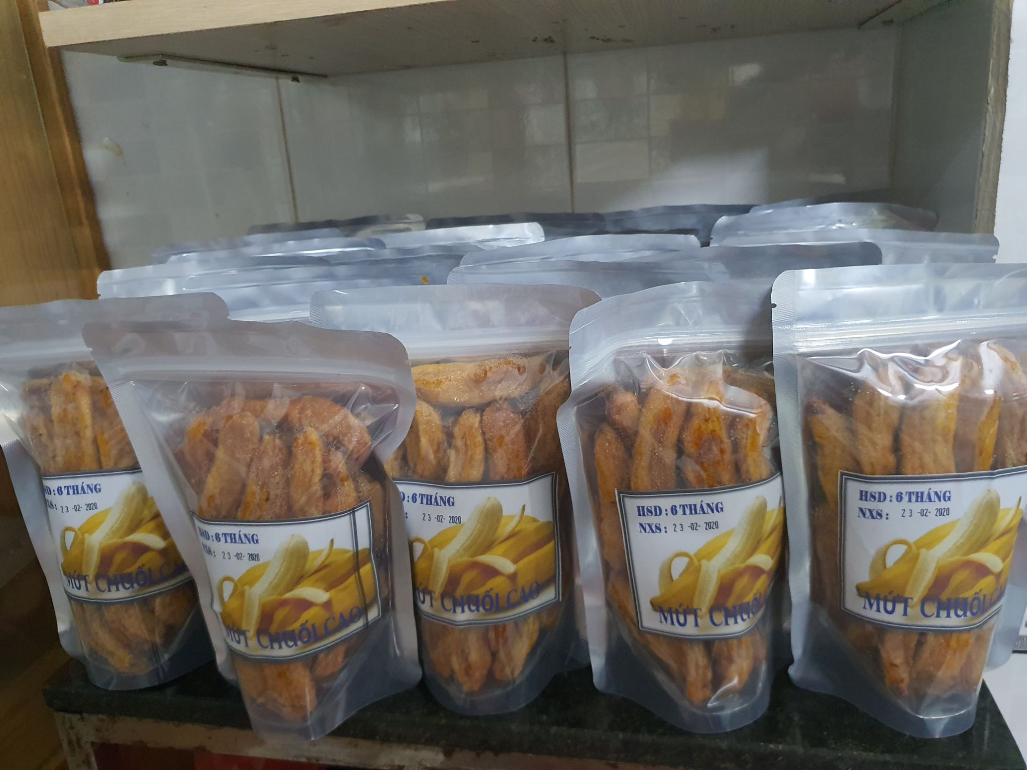 Chuối Trái Sấy Dẻo Đặt Biệt Gói 500G