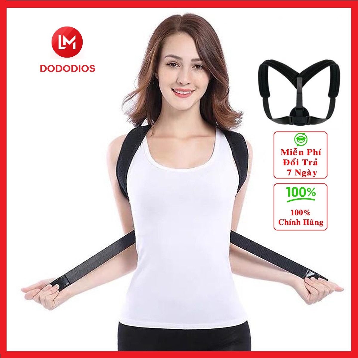 Đai chống gù lưng nam nữ dododios , Đai Chống Gù Lưng nam nữ Chính Hãng dododios