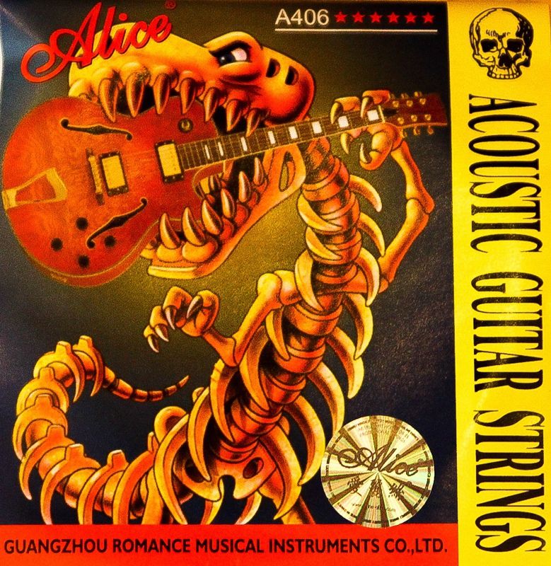 Bộ hộp 6 dây đàn ghi-ta Acoustic Alice A406