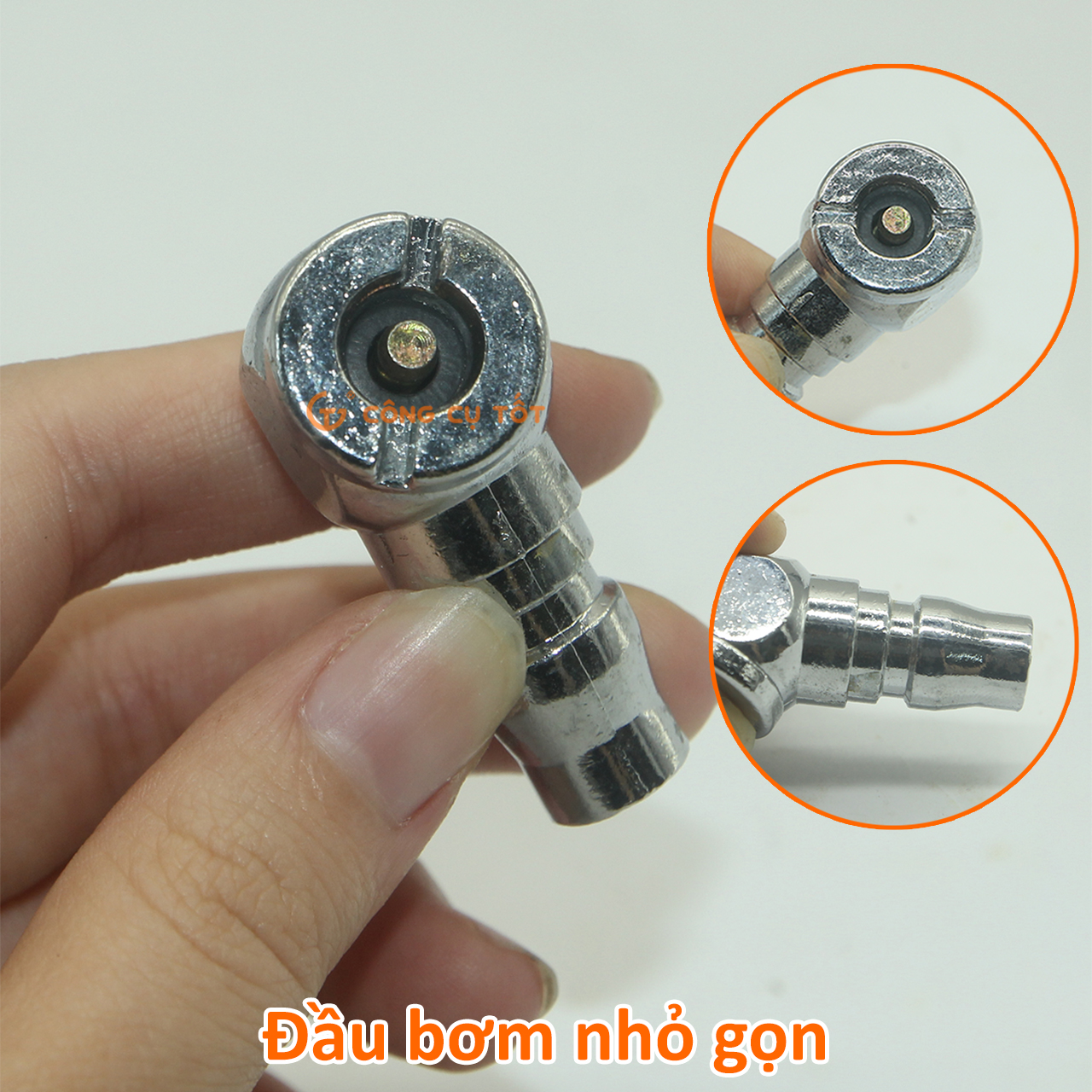 Đầu bơm lốp xe máy thay nhanh PH20