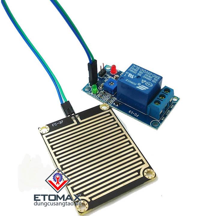 Mạch công tắc cảm biến nước mưa 12v