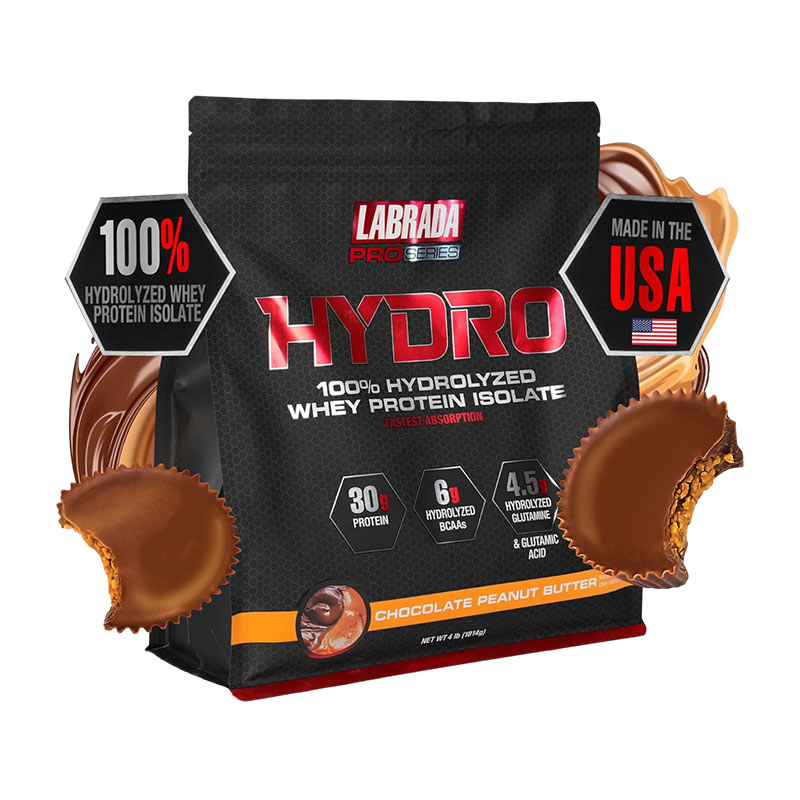 Sữa Hỗ Trợ Tăng Cơ Bắp LABRADA HYDRO 100% HYDROLYZED WHEY PROTEIN ISOLATE 4 LBS
