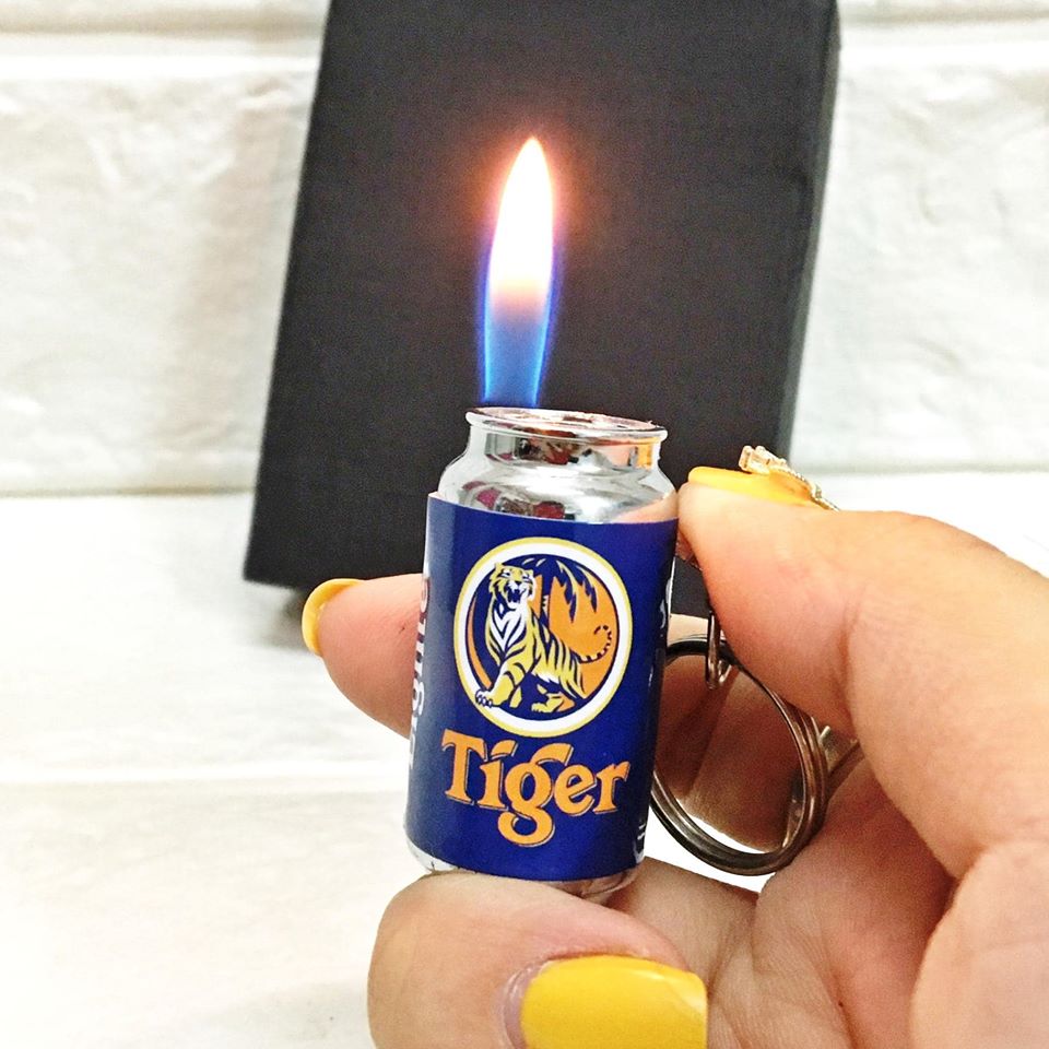 [HCM]Hột Quẹt Bật Lửa Lon Bia Và Nước Ngọt Kèm Móc Khóa nhỏ gọn tiện dụng