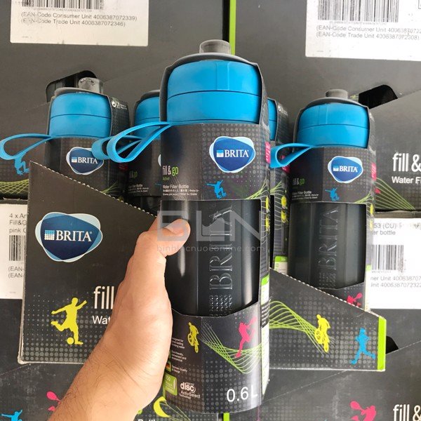 Bình Lọc Nước BRITA Fill & Go Active Blue - 600ml (Kèm Microdisc)