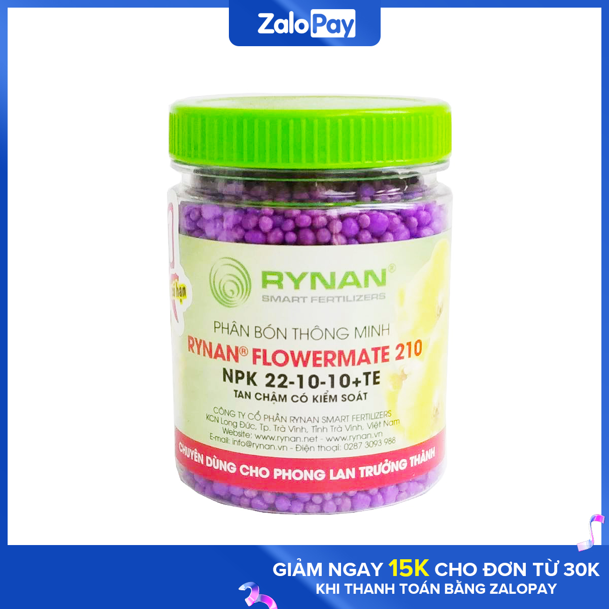 Phân Tan Chậm Cho Lan Rynan Flowermate 210 Dạng Thông Minh