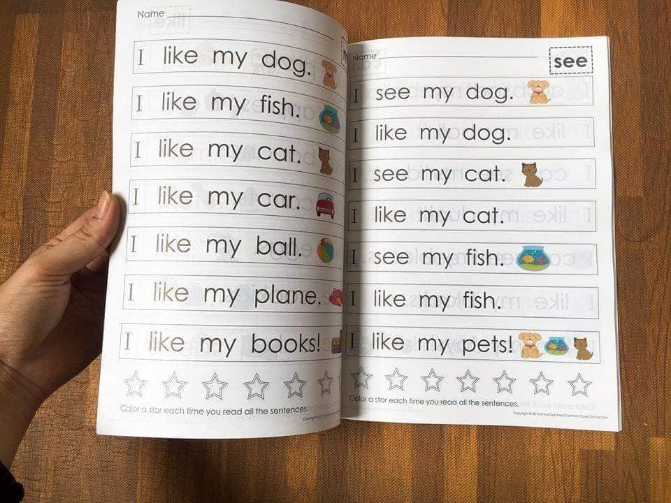 Đồ chơi cho bé học tiếng anh (Tặng kèm file nghe) Sight Word (4 cuốn)