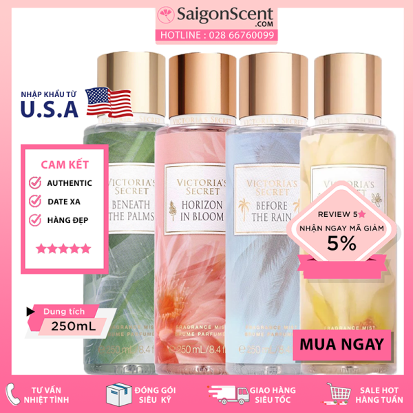 [Chọn mùi][SaigonScent] Xịt thơm toàn thân Victorias Secret - Serene Escape Collection ( 250mL )