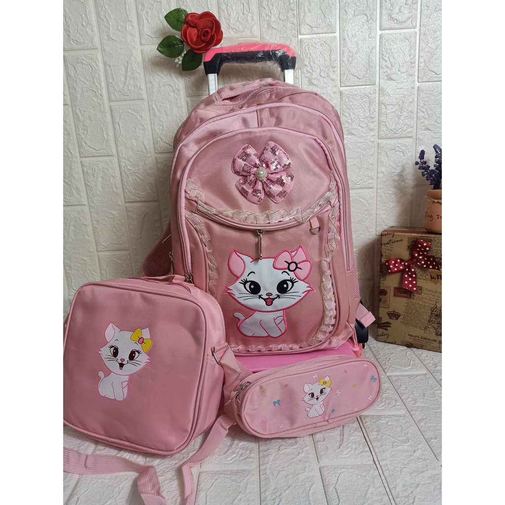 BALO KÉO HỌC SINH HELLOKITTY, CẶP HỌC SINH CHO BÉ GÁI