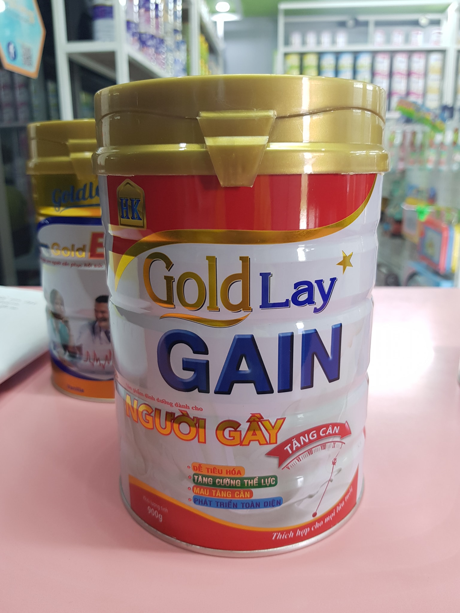 SỮA TĂNG CÂN DÀNH CHO NGƯỜI GẦY 900G - Sữa goldlay gain tăng cân hiệu quả cho người gầy, trẻ nhỏ