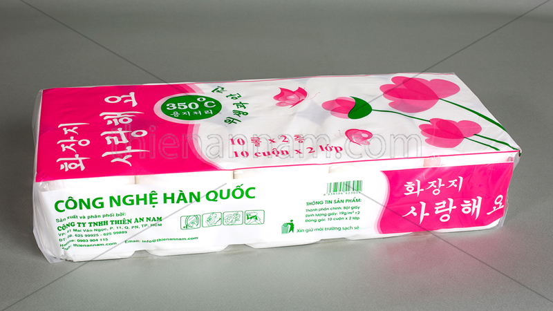 [HCM]GIẤY VỆ SINH 2 LỚP CUỘN CHUẨN HÀN QUỐC (THIÊN AN NAM)