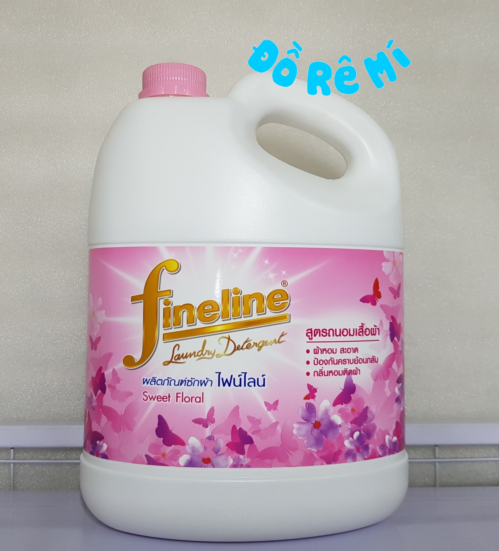 [HCM]Nước giặt xả Fineline 3000ml - Màu hồng