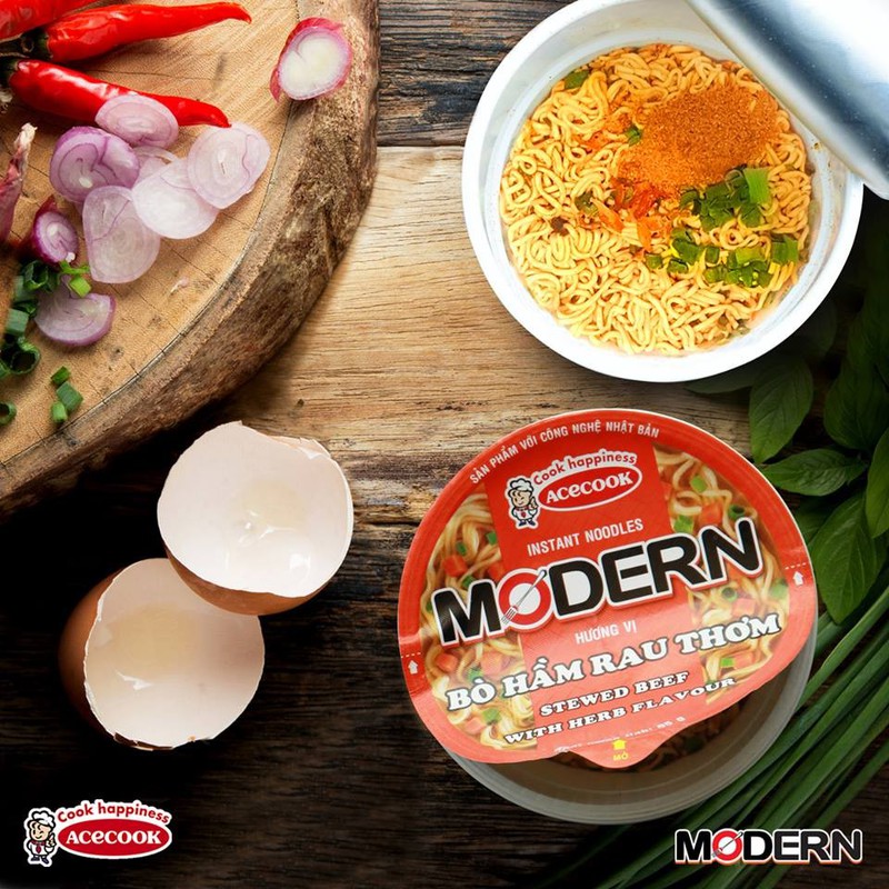 Mì MODERN  Lẩu Thái Tôm 1 Ly x 67g