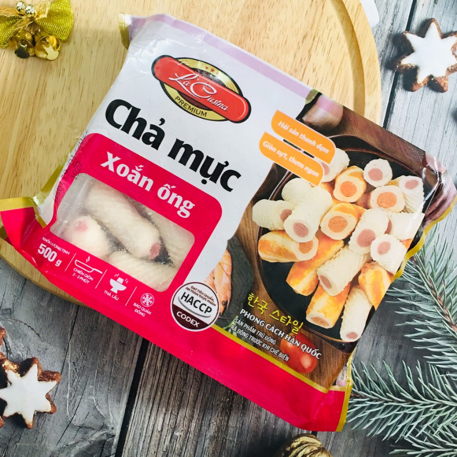 Chả mực xoắn ống Lacu