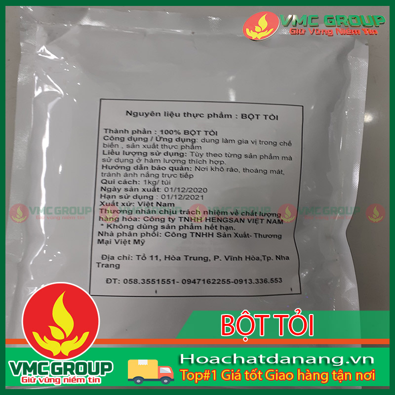 gói 1 kg bột tỏi