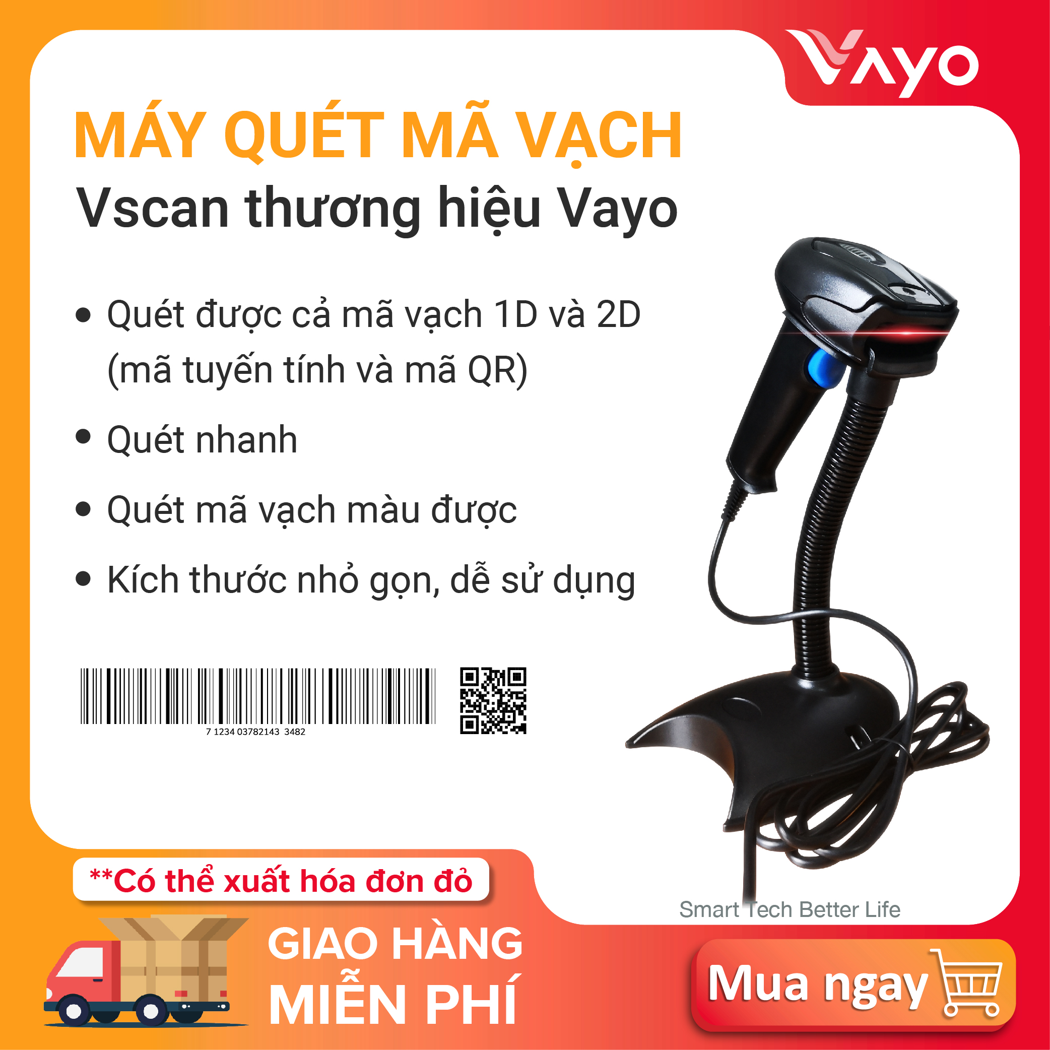 Máy quét mã vạch Vscan thương hiệu Vayo
