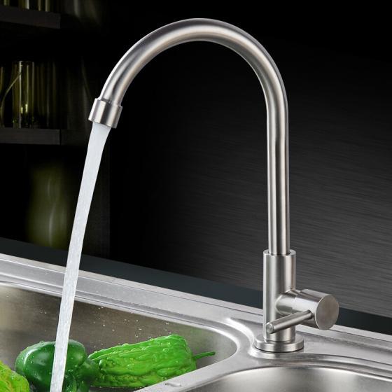 Vòi rửa bát chén inox sus 304 ống phi 18