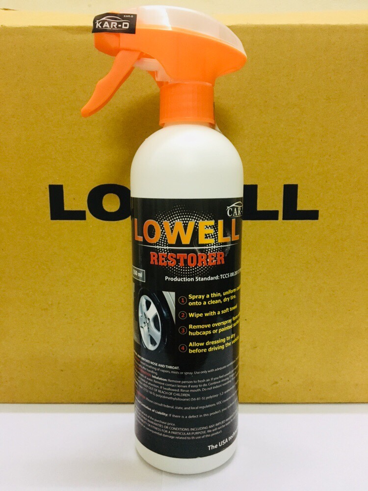 Dưỡng đen bóng lốp Lowell Restorer