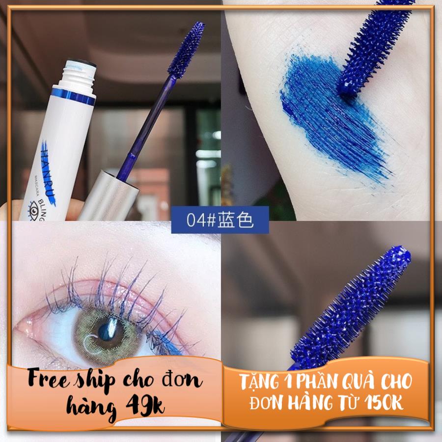 Mascara mầu HANRU Bling Nâu , xanh, tím , đen
