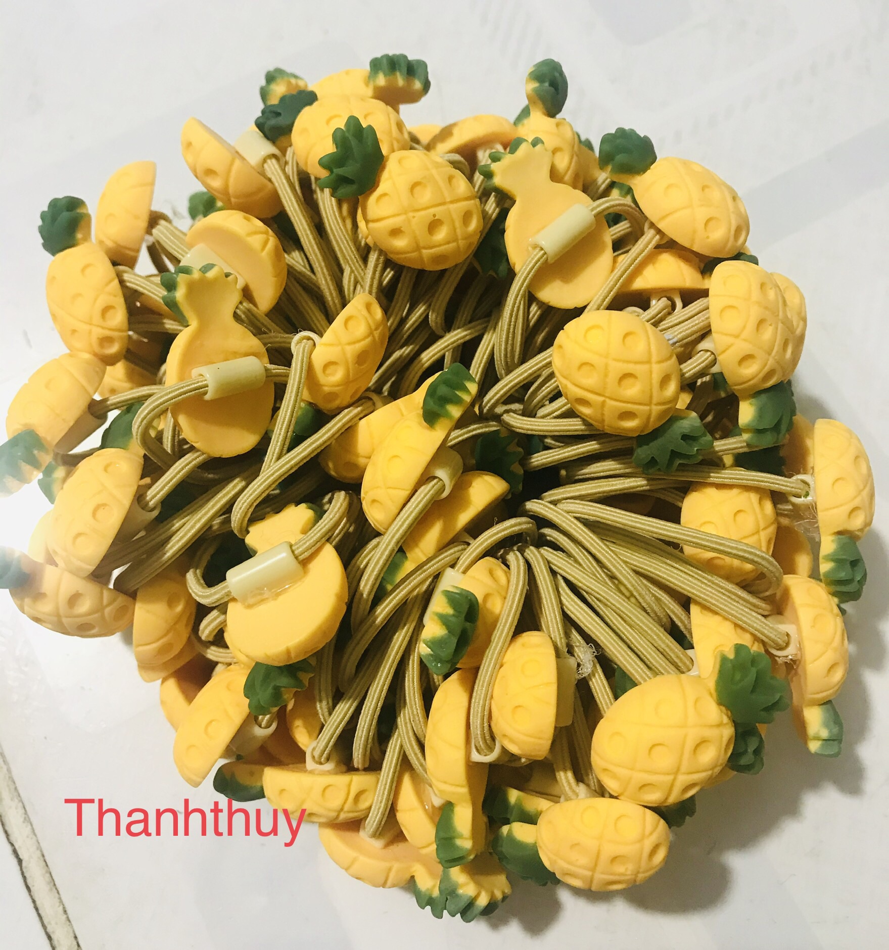 👧 Xả Hàng_ Set 10 dây cột tóc nhiều hình TRÁI CÂY NHÍ
