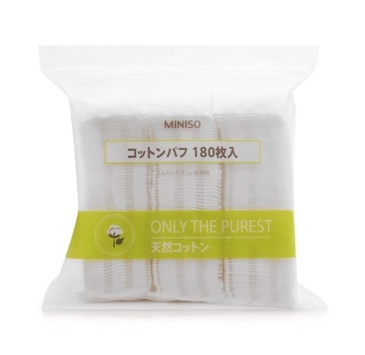 Bông tẩy trang miniso túi 180 miếng