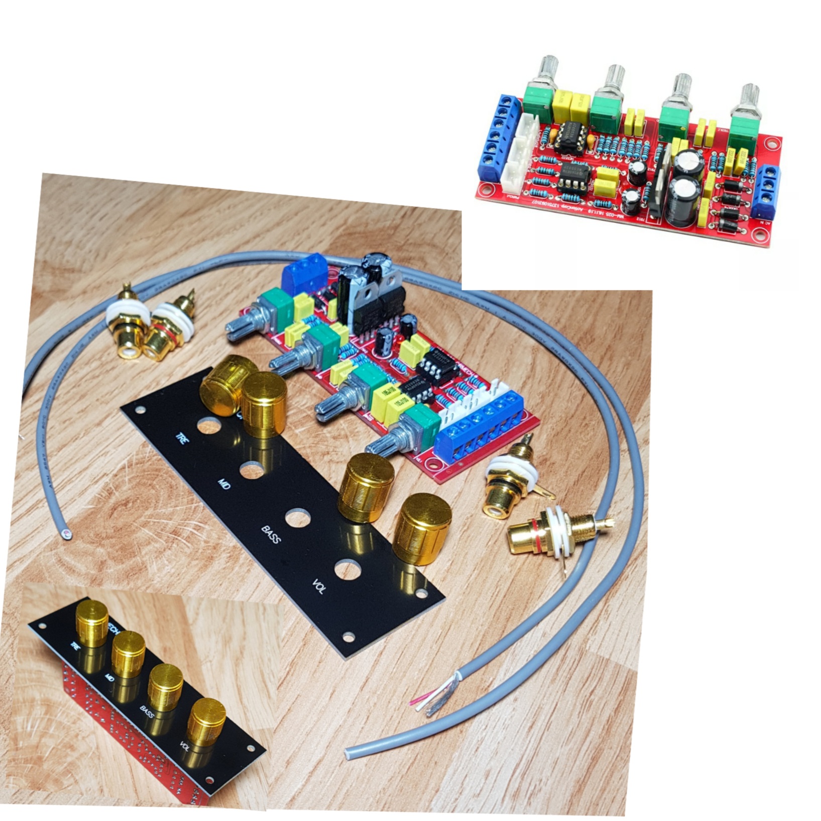 Combo trọn bộ Bo Mạch Master điều chỉnh âm thanh Treble Mid Bass IC5532 chất lượng hàng đầu tiệm cận hi-end