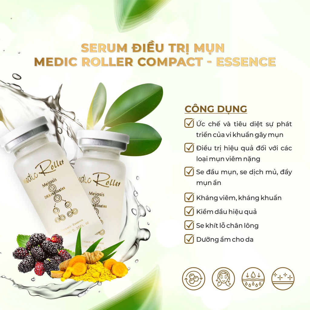 Serum mụn medic roller thụy sĩ 10ml
