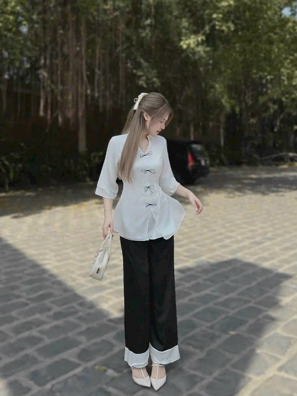 Sét bà ba cổ tàu nút mây