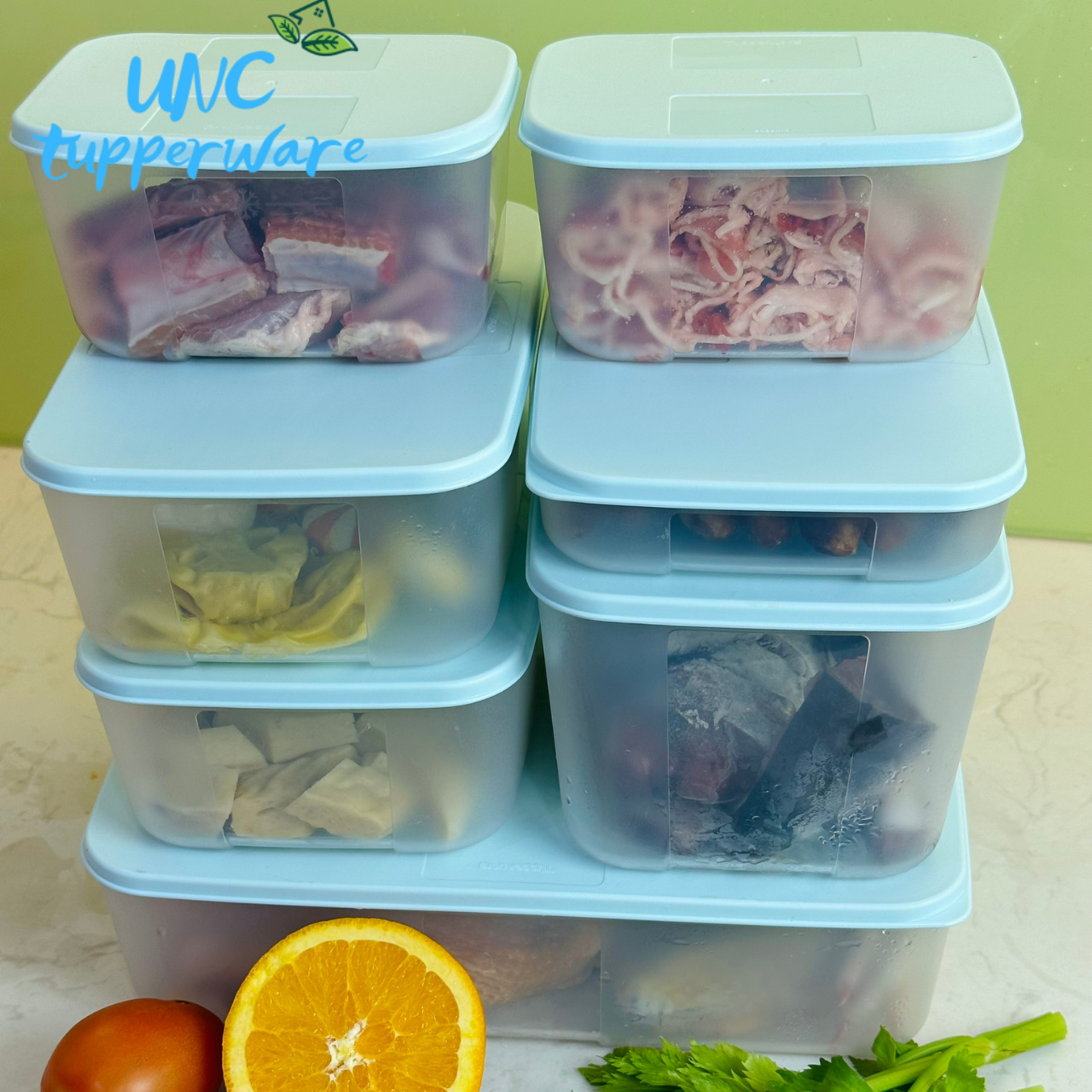 Bộ hộp Trữ Đông Tupperware Freezermate Essential Set 7