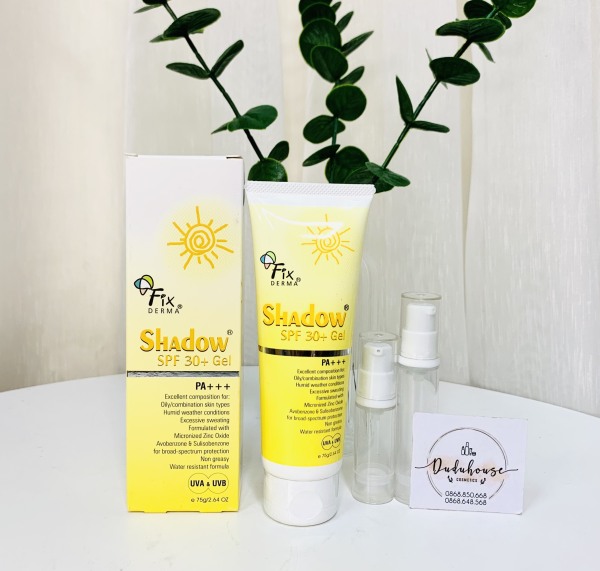 Kem chống nắng Fixderma Shadow SPF 50+ 75g gel/cream ( Full - Chiết ) nhập khẩu