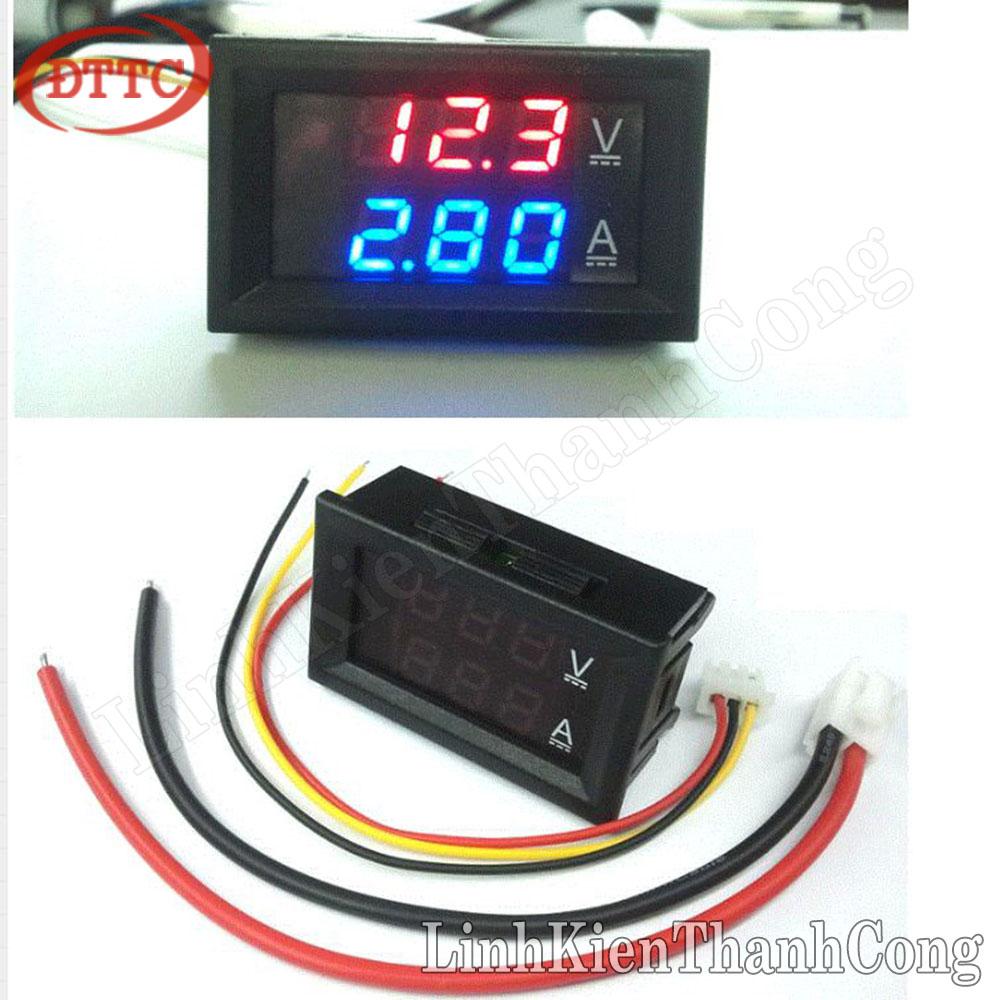 Module đo dòng điện - điện áp 100v 100a + trở shunt