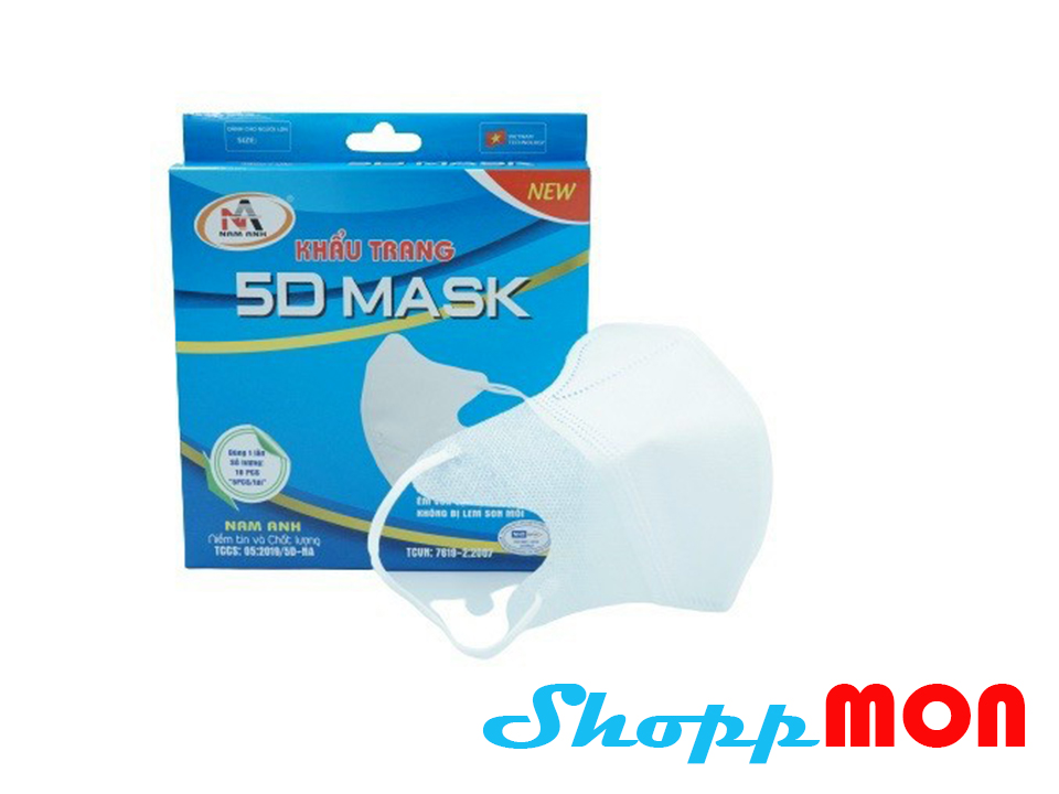 Khẩu trang 3D Hàng Cty Cửu Long Set 10 cái